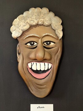 4. ...obraz. Skulptura maska, Božo Stupica